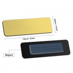 Name Badge | Brushed Gold